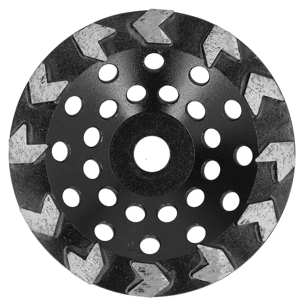 Diamond Grinding Wheel Grinding Wheel Cup 10 Teeth Black 180mm for Sanding Concrete Stone Cement 10 Teeth Grinding Wheel Oasis Select black