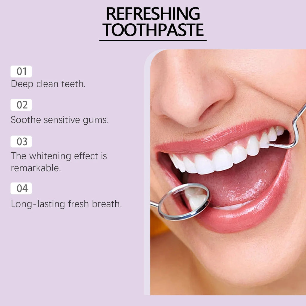 Oralhoe Teeth W-hitening Care Toothpaste Fresh Breath Remove Stains Improve Bad Breath Gingiva Protection Clean Oral Care Cream Oasis Select