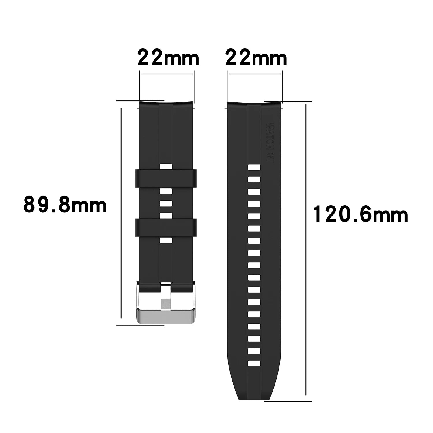 22mm Silicone Watch Band – Huawei GT2 Pro, GT3 & More Silicone Watch Band Oasis Select