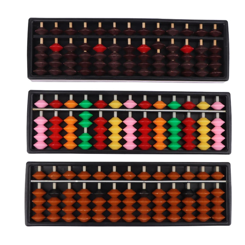 Math Learning Tool For Children Portable Chinese 13 Digits Column Abacus Arithmetic Soroban Calculating Counting Oasis Select