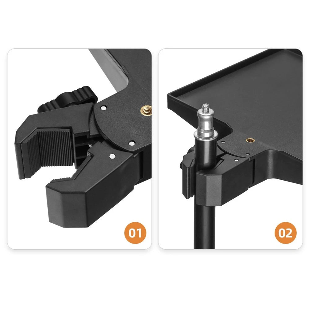 Meeting Rooms 22.5x16.5cm 8.85x6.5inch Microphone Stand Tray Compatible With Various Microphone Stands Microphone Stand Oasis Select