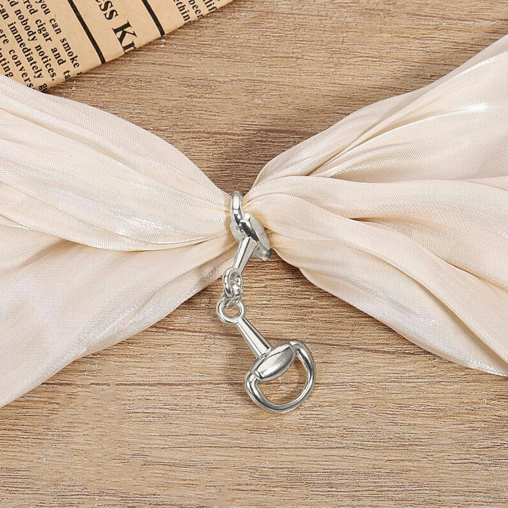 1PC Double D-Ring Snaffle Bit Alloy Equestrian Connecting Clasp D-Ring Snaffle Bit Connectors for Shoes Decoration Loafers Purse Oasis Select