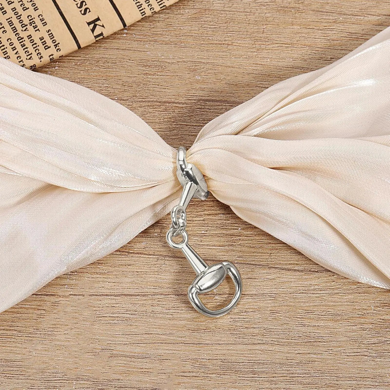 1PC Double D-Ring Snaffle Bit Alloy Equestrian Connecting Clasp D-Ring Snaffle Bit Connectors for Shoes Decoration Loafers Purse Oasis Select