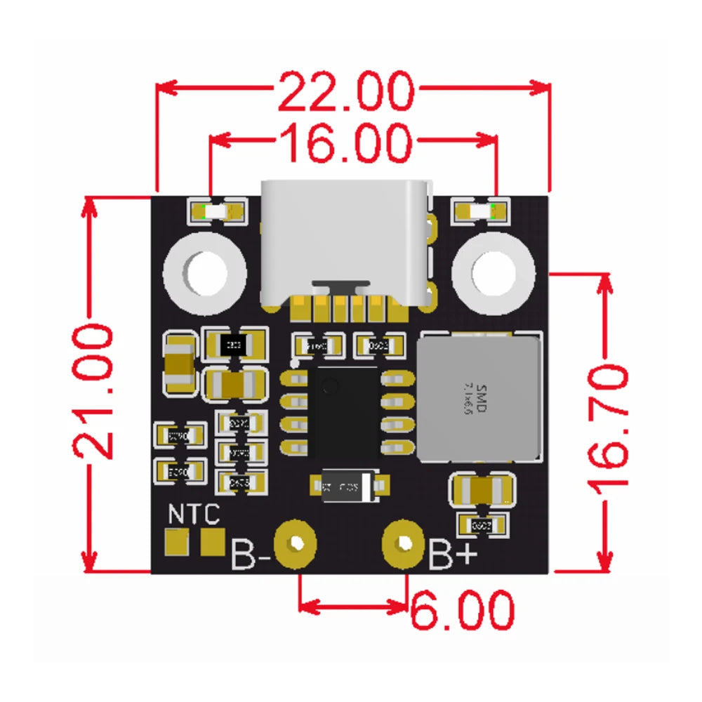 1S Lithium Battery Charging Module Battery Charger Protection Board Power Supply Charging Indicator USB Charging Module Oasis Select