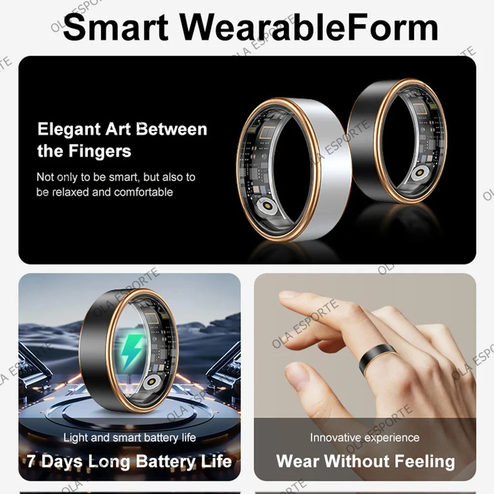Smart Ring 2025 – GPS Fitness, Sleep & Heart Rate Tracker