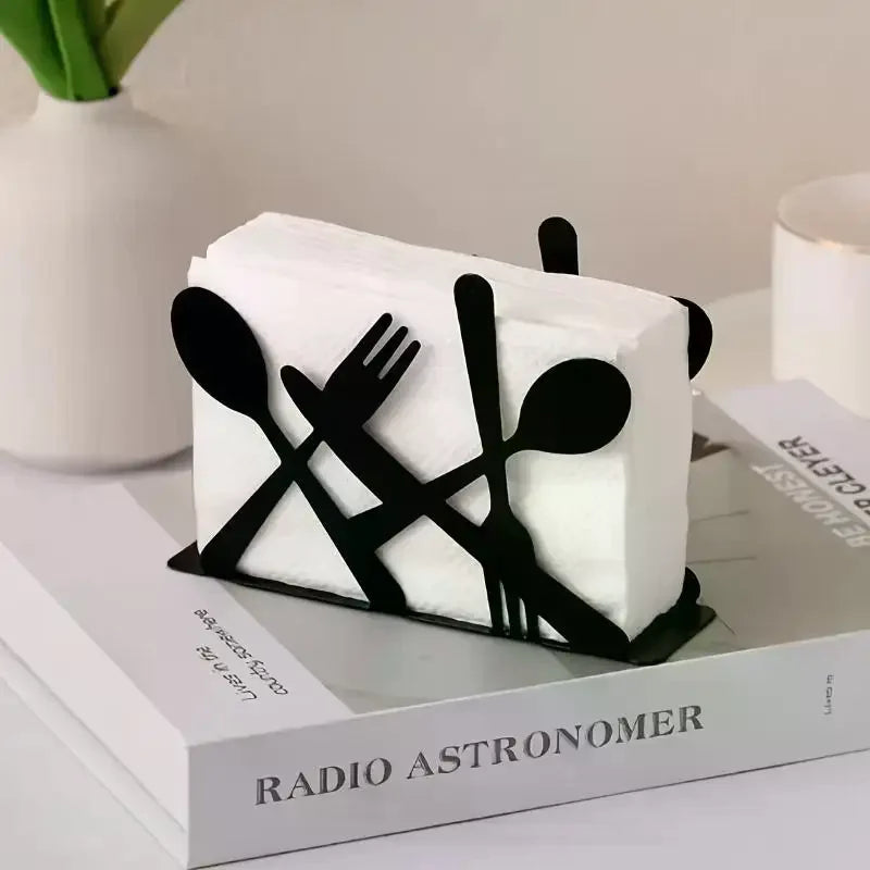 Lotus Flower Metal Napkin Holder | Elegant Dining Accessory