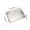 Stainless Steel Baking Tray Set with Removable Cooling Rack Non-stick BBQ Pan Tray Plate for Oven Brownie Cooking And Roasting Oasis Select S