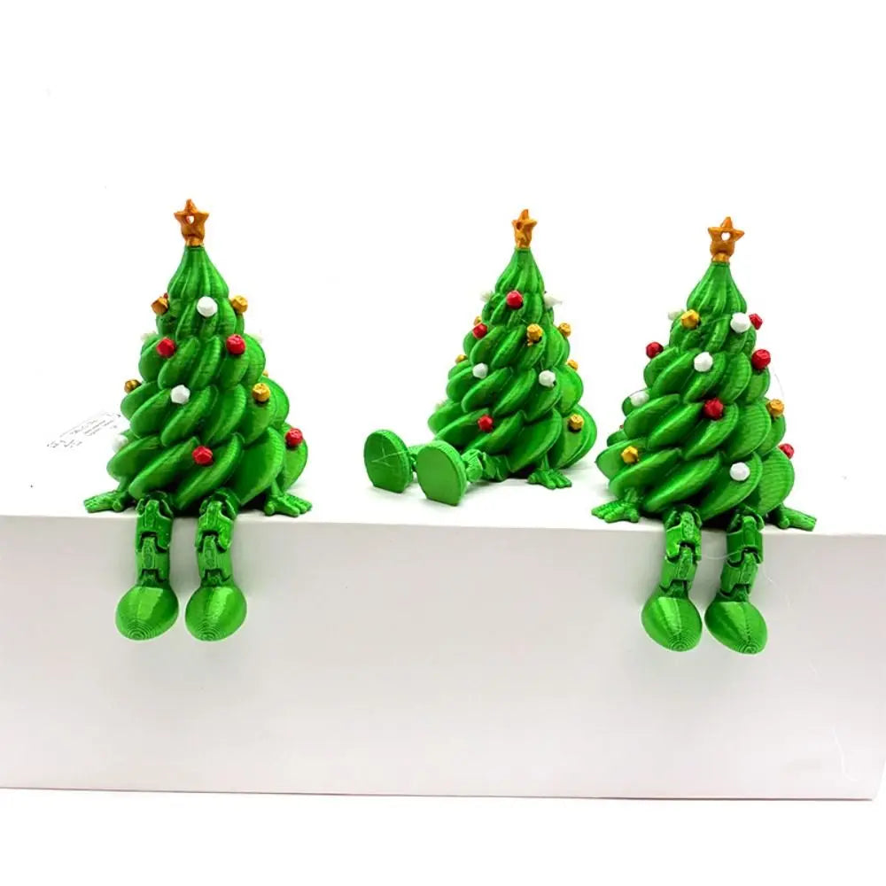 3D Printed Movable Christmas Tree Figurine | Xmas Décor