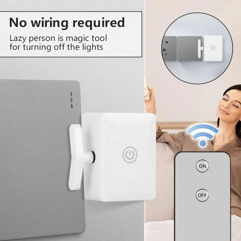 Wireless Control Light Switch Off Tool Automatic Button Pusher Intelligent USB Rechargeable Lazy Remote Control Switch Oasis Select