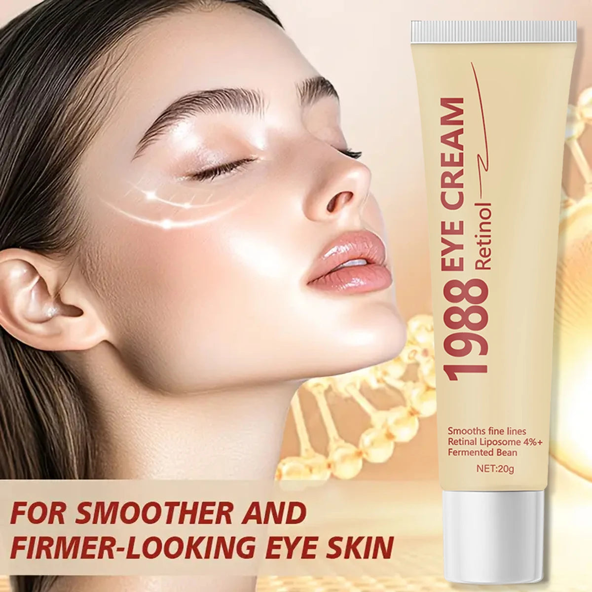 Retinol Eye Cream – 4% Retinal Liposome & Fermented Bean, 20g Retinol Eye Cream Oasis Select