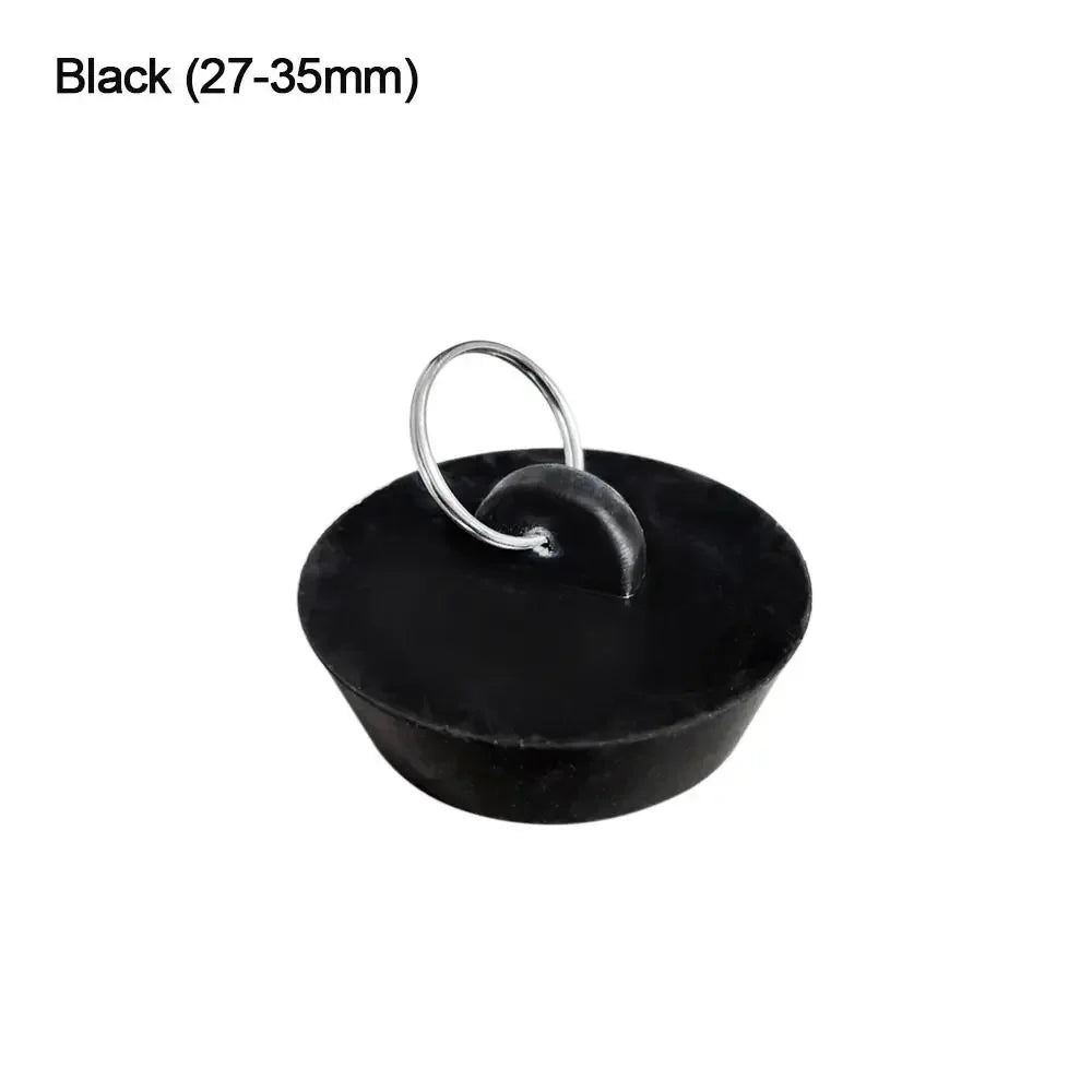 1/3pcs Rubber Bath Tub Sink Water Floor Drain Plug Durable Rubber Drain Stopper Replacement Fittings Oasis Select 3Pcs black-27-35mm