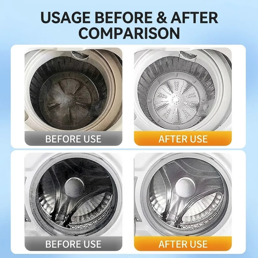 30Pcs Washing Machine Cleaner Tablets, Deep Clean Washer Tub Descaler Remove Limescale Mold Mildew Odor, Fit Front Load, etc. Oasis Select