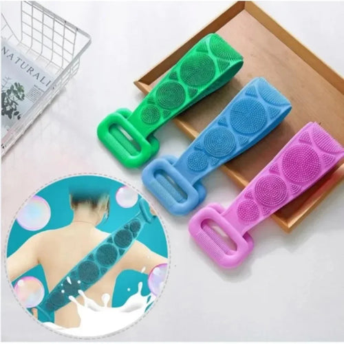 1/2 Silicone Scrubber Back Massage Exfoliating Sponge Bathroom Bath Brush Scrub Shower Brush Body Wash Scrub Removal Bath Spong Oasis Select