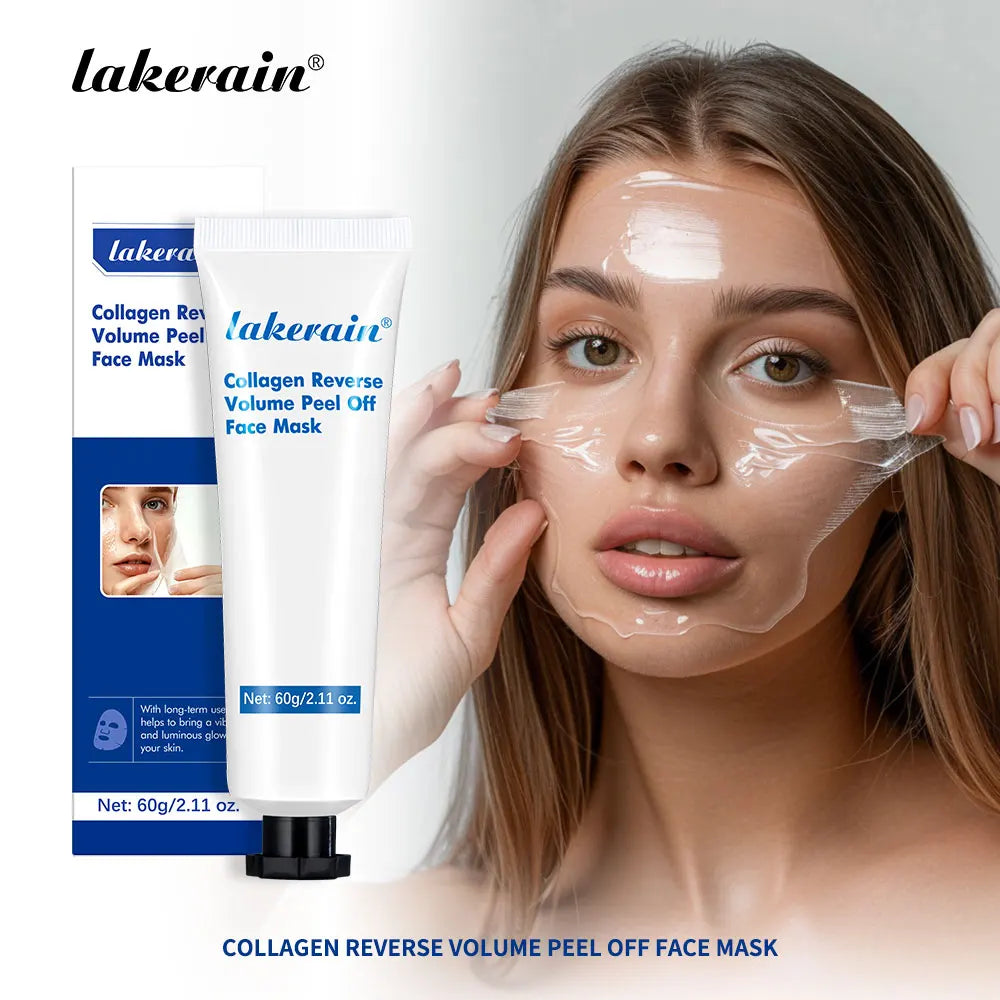 60gCollagen Peel Off Face Mask Pore Shrinking Blackhead Removal Oil Control Skin Rejuvenation Moisturizing Brightening Skin Care Oasis Select