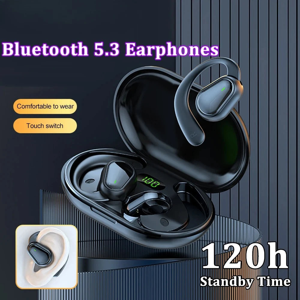 Bluetooth 5.3 Headphones Ear Hook Earphones Wireless Earphones HiFi Stereo Waterproof Headset Noise Reduction Earbuds for Xiaomi Oasis Select