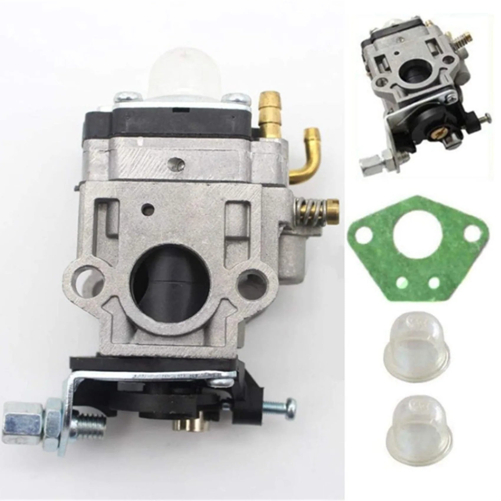 2026-WISH 4 Set 15Mm Carburetor Kit For Brush Cutter 43Cc 49Cc 52Cc Shredder Chain Saw Chainsaw Oasis Select