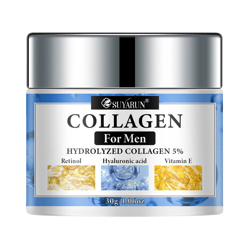 SUYARUN Retinol & Collagen Face Cream for Men - Anti-Aging Hydrating Moisturizer, Firming & Revitalizing Skincare. Oasis Select 30g