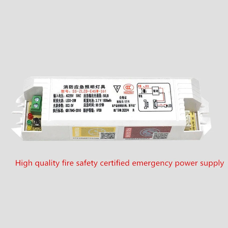 Emergency Recessed LED Downlight 90/180 Min Backup | AC85-265V