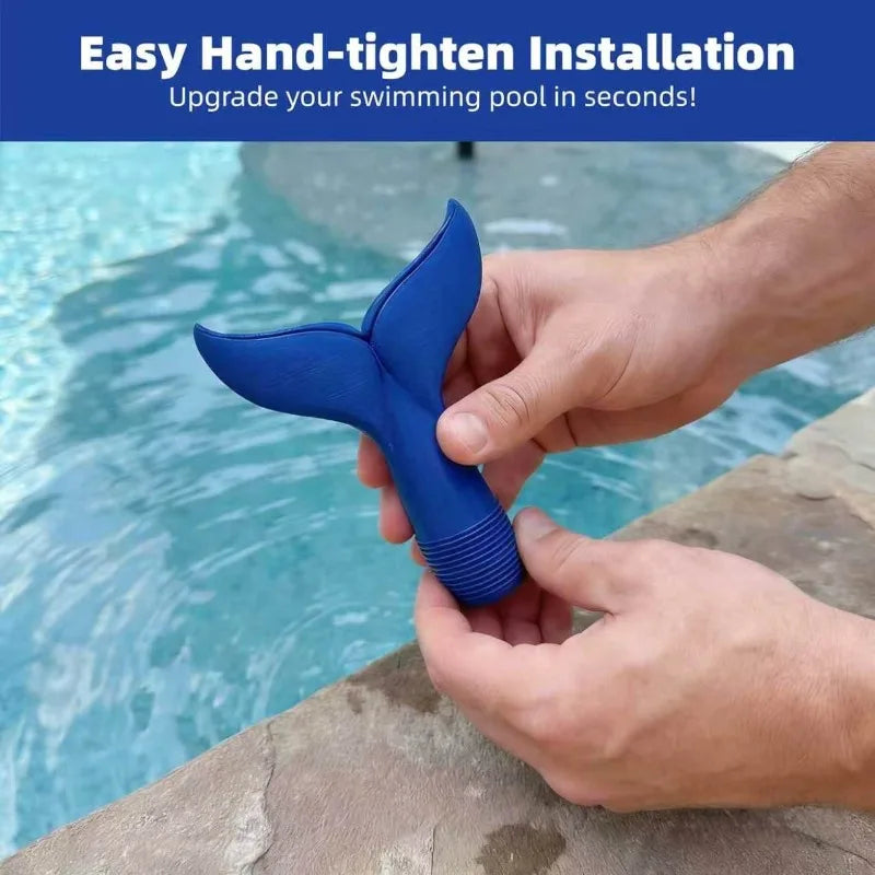 1pc 3/4 Inch Universal Pool Aerator Fountain - Lowers Water Temperature, Produces Waterfall Effect for Pools Oasis Select