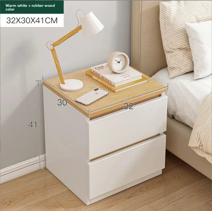 Multi-functional Household Goods Bedside Table Small Storage Locker Bedside Locker Small Cabinet Oasis Select Double draw B