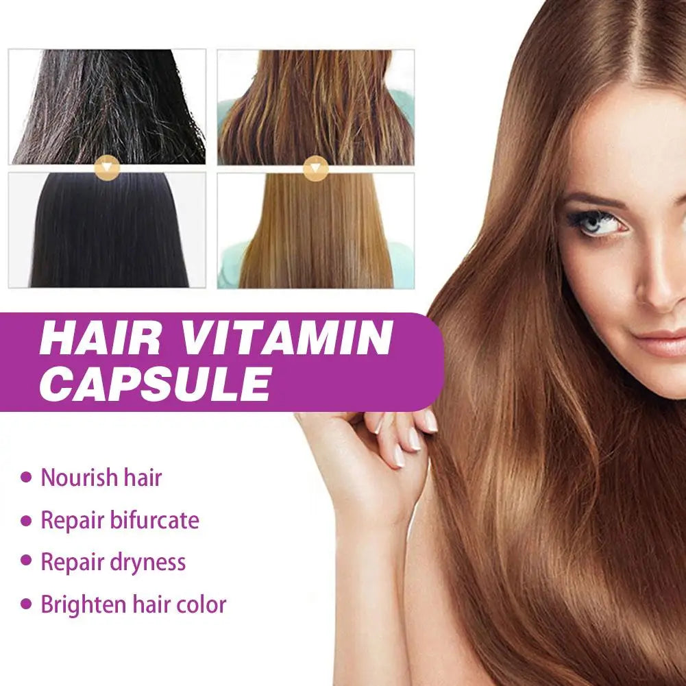 30 Capsules Rose Hair Essential Oil, Hair Vitamins Capsules Smooth Nourishing Repair Damaged Hair Serum for Frizzy Dry Curly Oasis Select