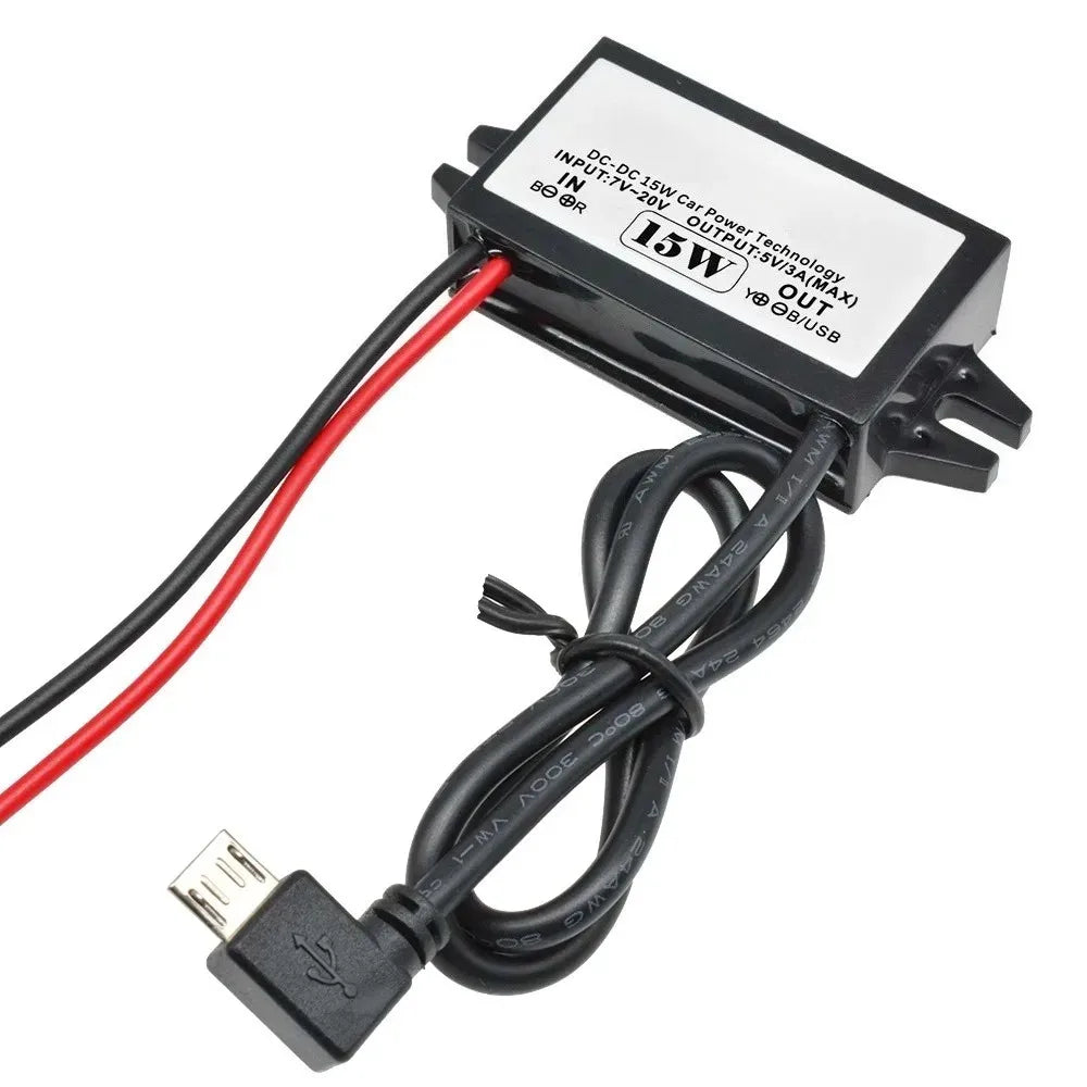 12V to 5V 2A 3A DC-DC Step Down Buck Converter Power Supply Module Mini USB Micro USB Male Female Type-C Adapter 24W 10W 15W Oasis Select