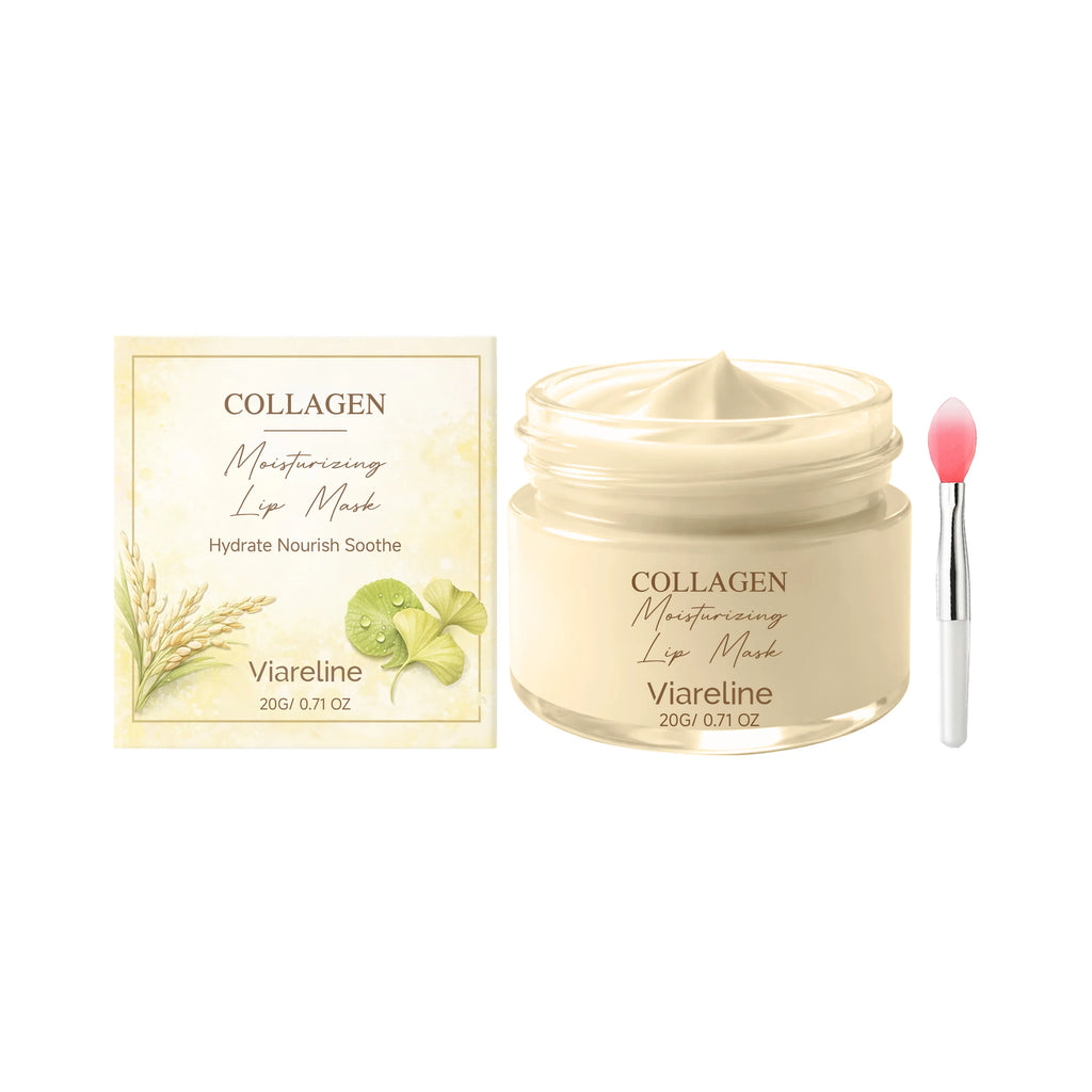 Collagen Hydrating Lip Care Mask With Applicator Remove Dead Skin Soothe Dry Chapped Brighten Plumping Lips Nourishing Lip Mask Oasis Select 20g x1 boxed 20g