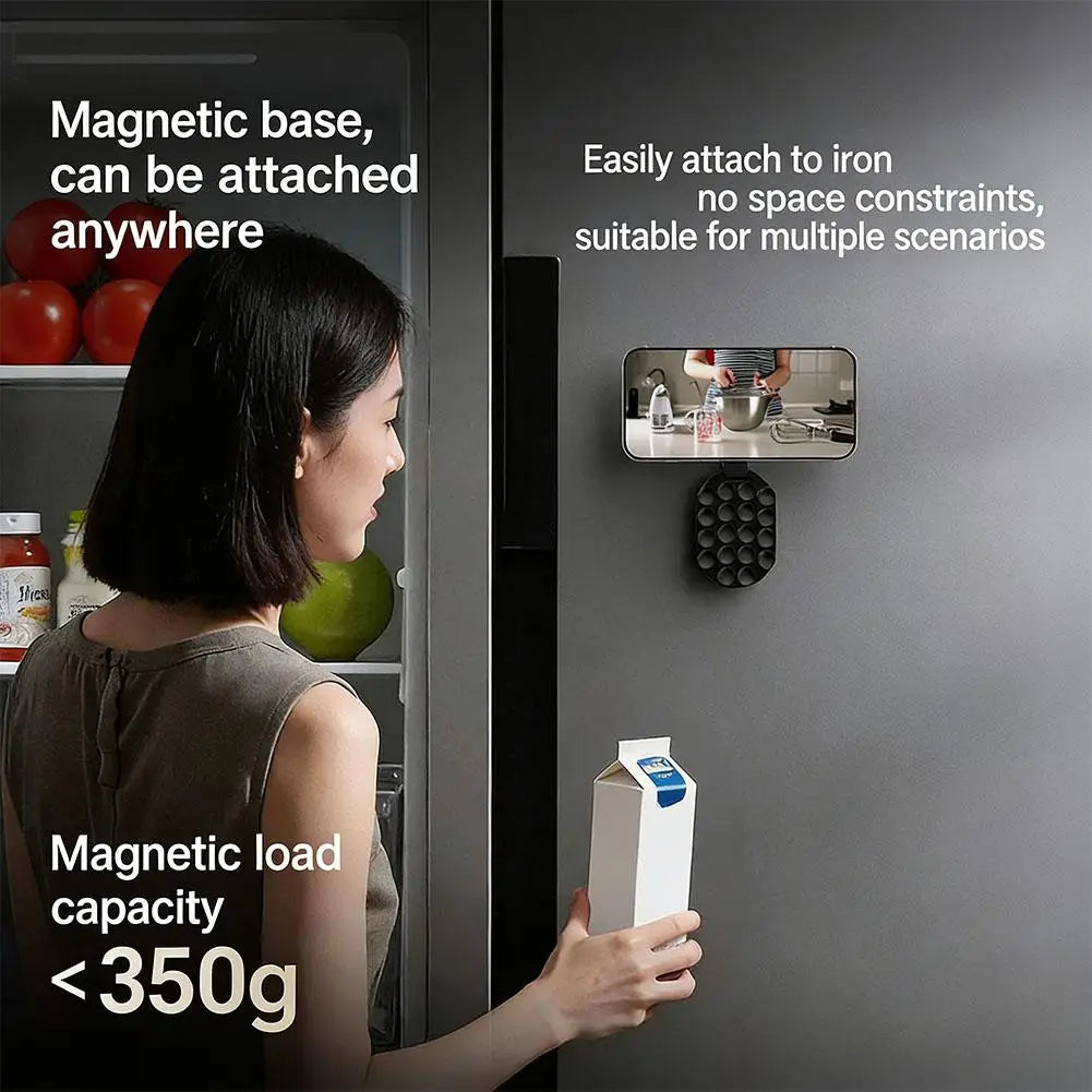 Magnetic Phone Holder – Suction Cup, Desktop & Wall Mount Stand