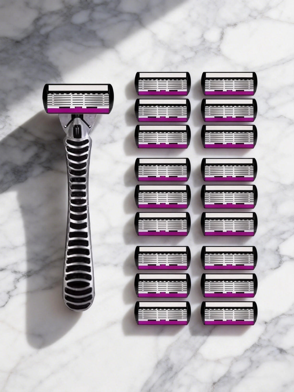 High Quality 6 Layer German Stainless Steel Safety Razor Blade Man Shaving Cartridges Compatible with Mach Shaver Oasis Select 1Handle18