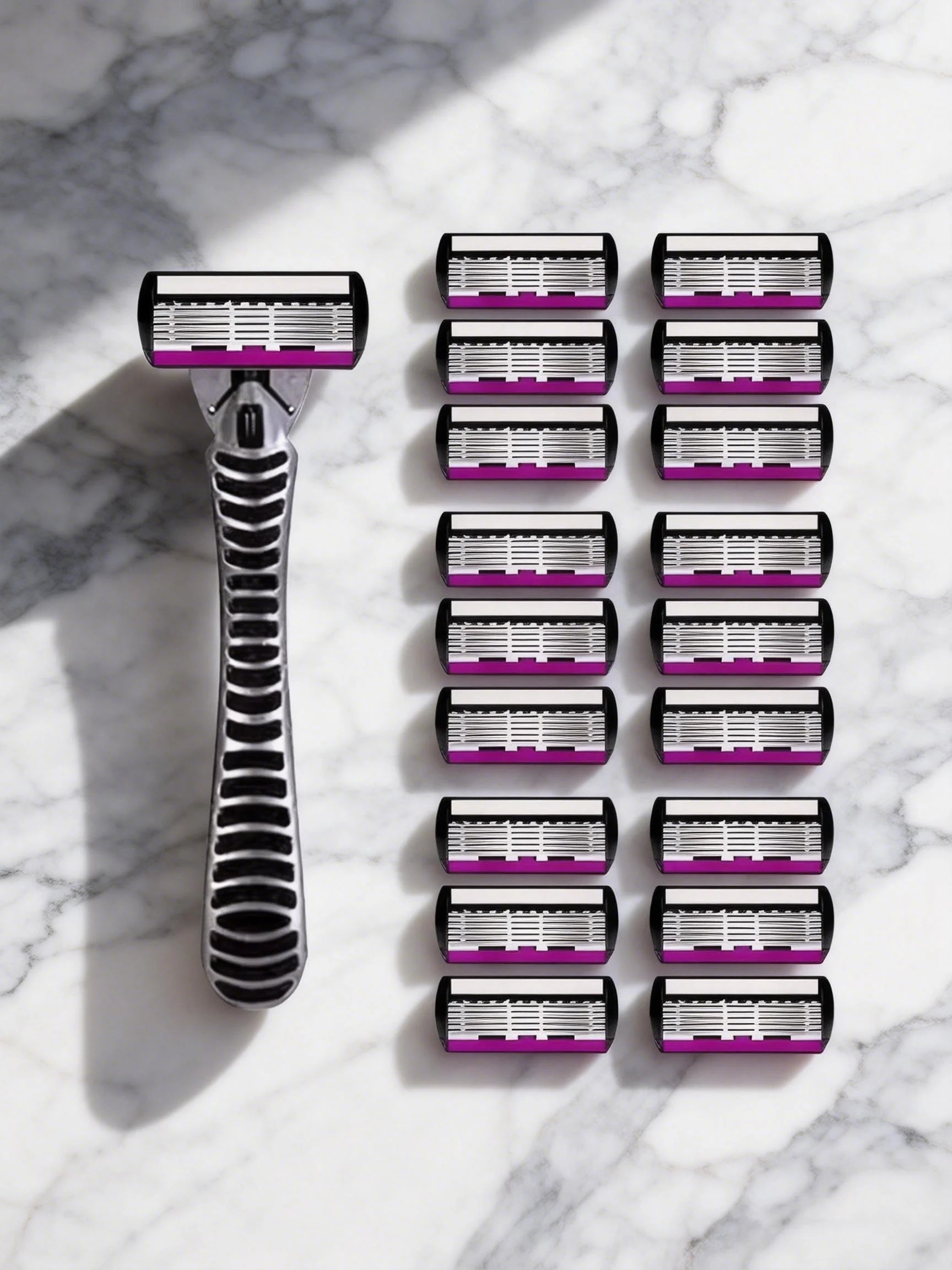 High Quality Man Safety Razor Blade 6 Layer German Stainless Steel Shaving Cartridges Compatible Mach Shaver Oasis Select 1Handle18