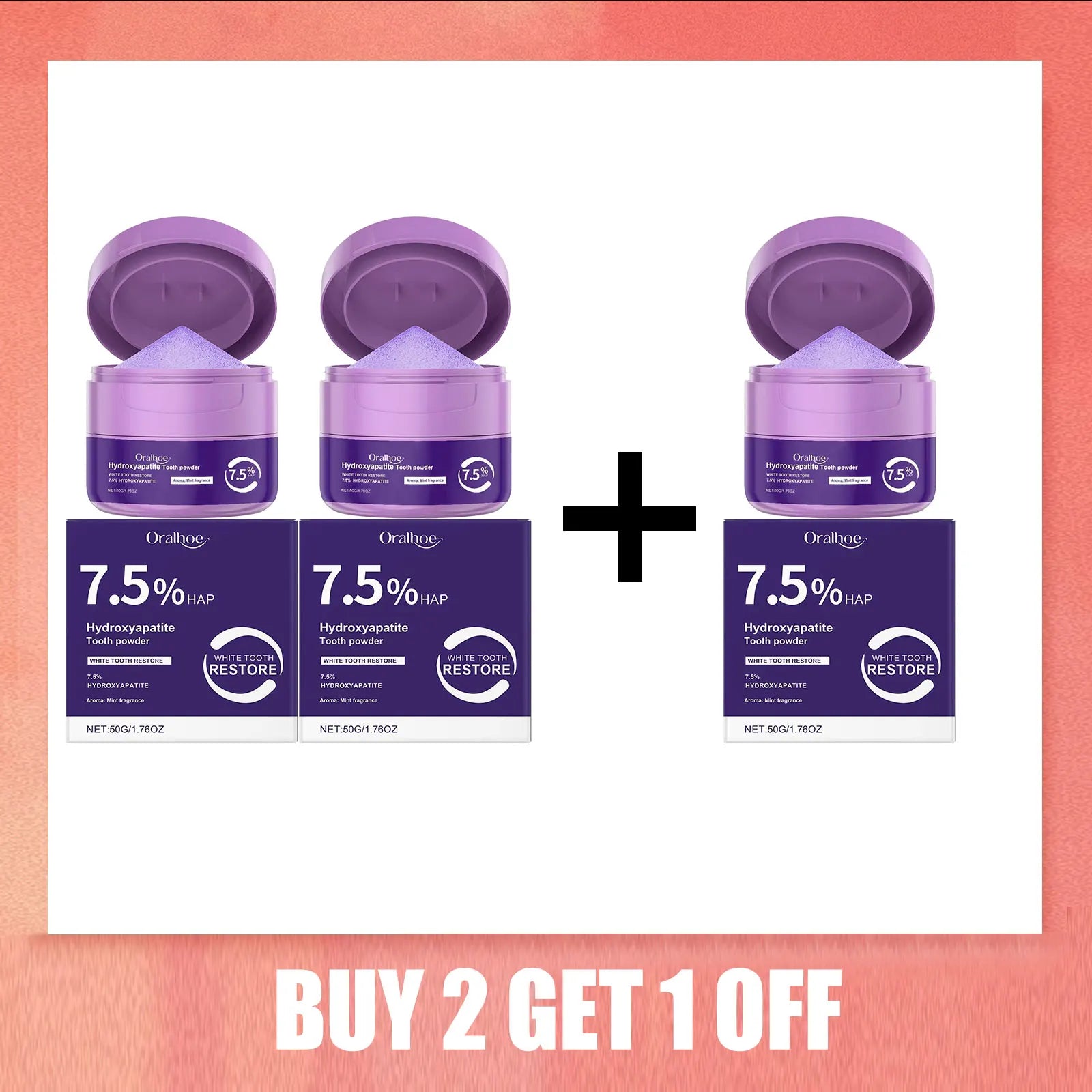 Whitening Tooth Powder Improve Plaque Stain Tartar Removal Deep Cleaning Oral Reduce Bad Breath Lasting Fresh Tooth Care Product Oasis Select Buy 2 Get 1 Free
