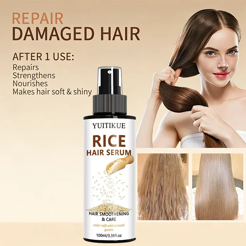 YUITIKUE Rice Water Hair Serum Spray – Strengthen & Shine