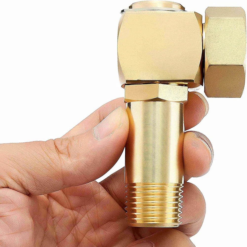 Garden Hose Adapter Practical Connector Garden Hose Adapter Brass Replacement Part Swivel Easy Installation Accessories Oasis Select