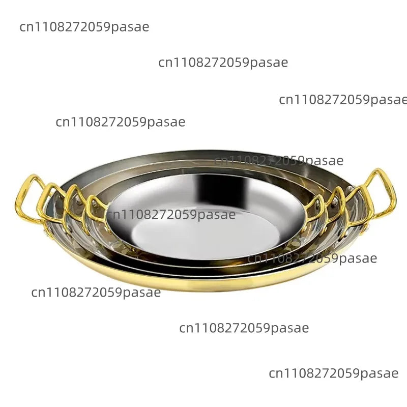 Stainless Steel Nonstick Pot & Plate Set – 20–32cm Double Ear