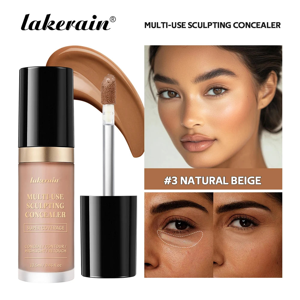 Lakerain 5-Shade Waterproof Matte Concealer & Foundation | Full Coverage