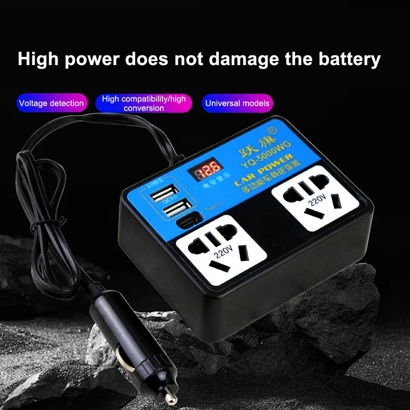 DC 12V 24V Converter Car Inverter Car Charging Wear-resistant Material Easy Installation Fast Charging USB Oasis Select