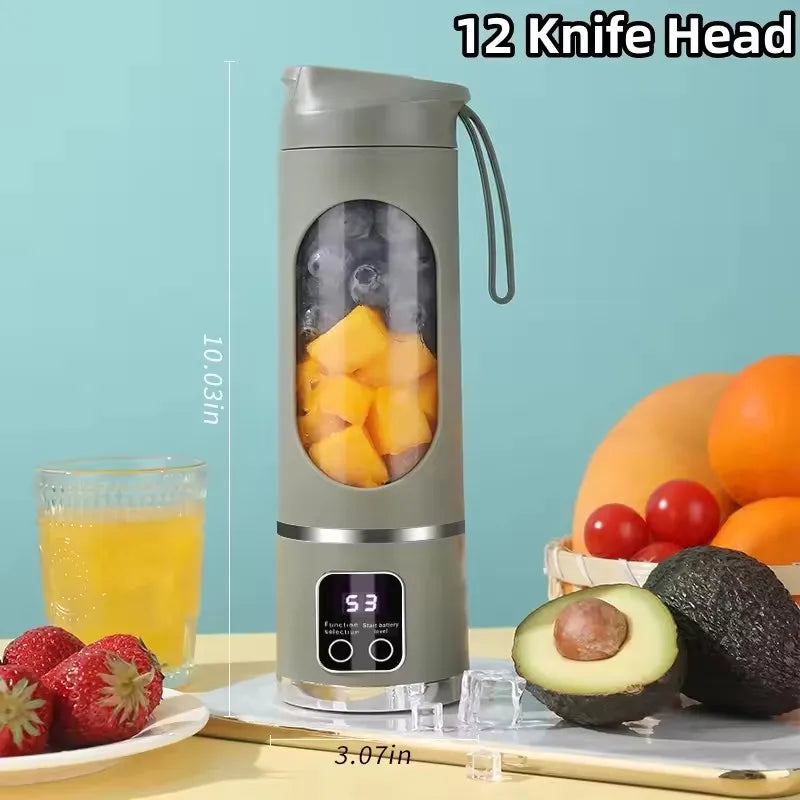 URGGU 450ML Mini USB Juicer Blender Cup – Digital Display