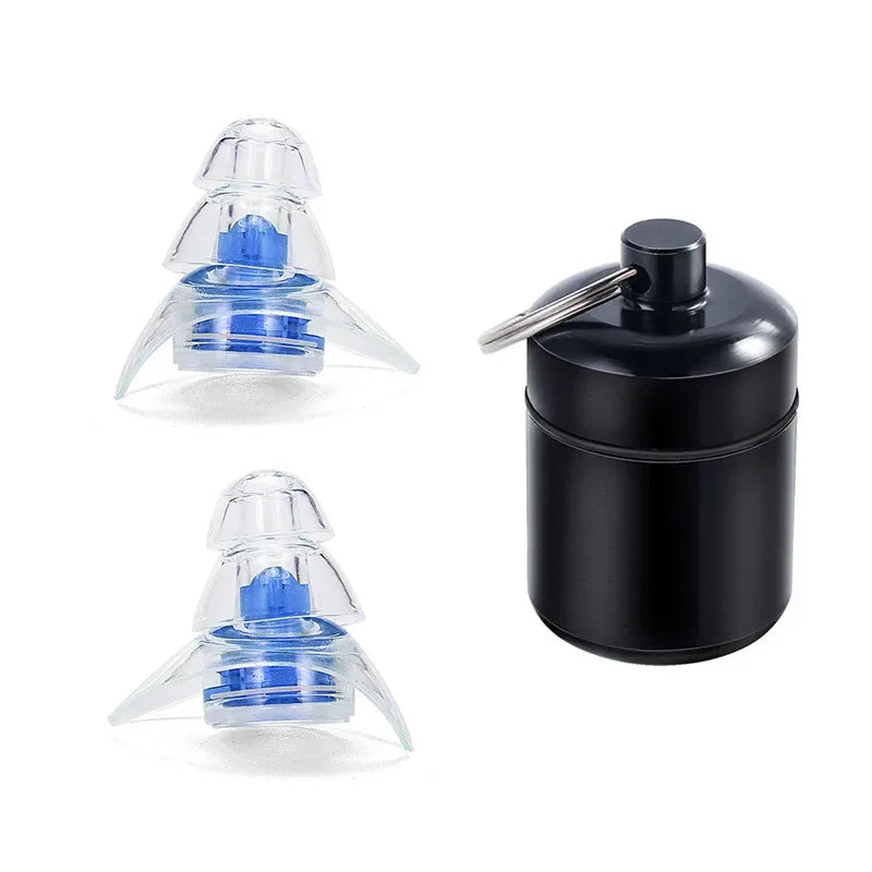 1 Pair Soft Silicone Noise Cancelling Earplugs Anti Noise Earplug For Concerts Sleeping Bar DJ Motor Sports Reusable Ear plugs Oasis Select Blue