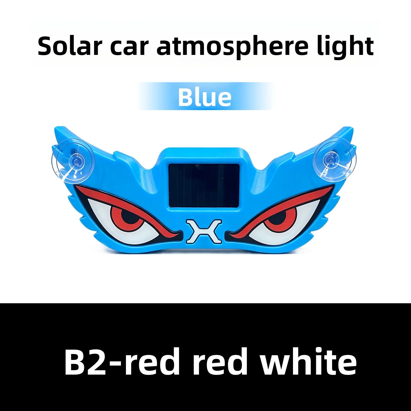 Solar USB Demon Eye LED Car Strobe Light | Suction Cup