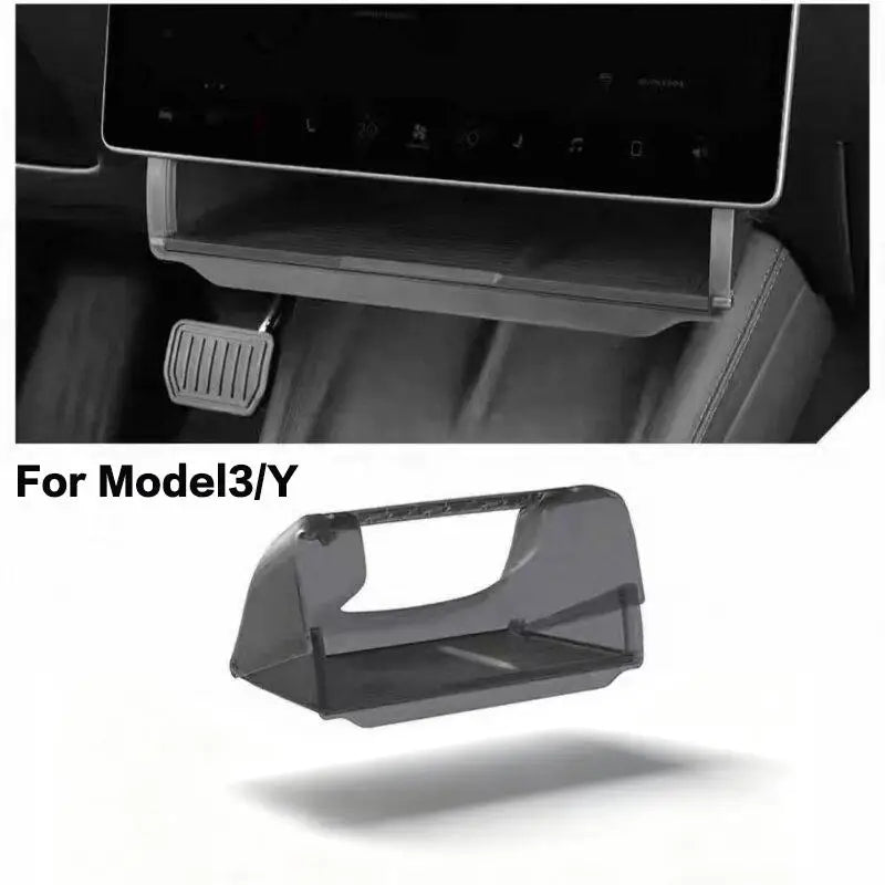 For Model Y/3 Highland Model Y Juniper Hidden Storage Box Organizer Tray Under Central Control Screen Box Car Accessories Oasis Select A2