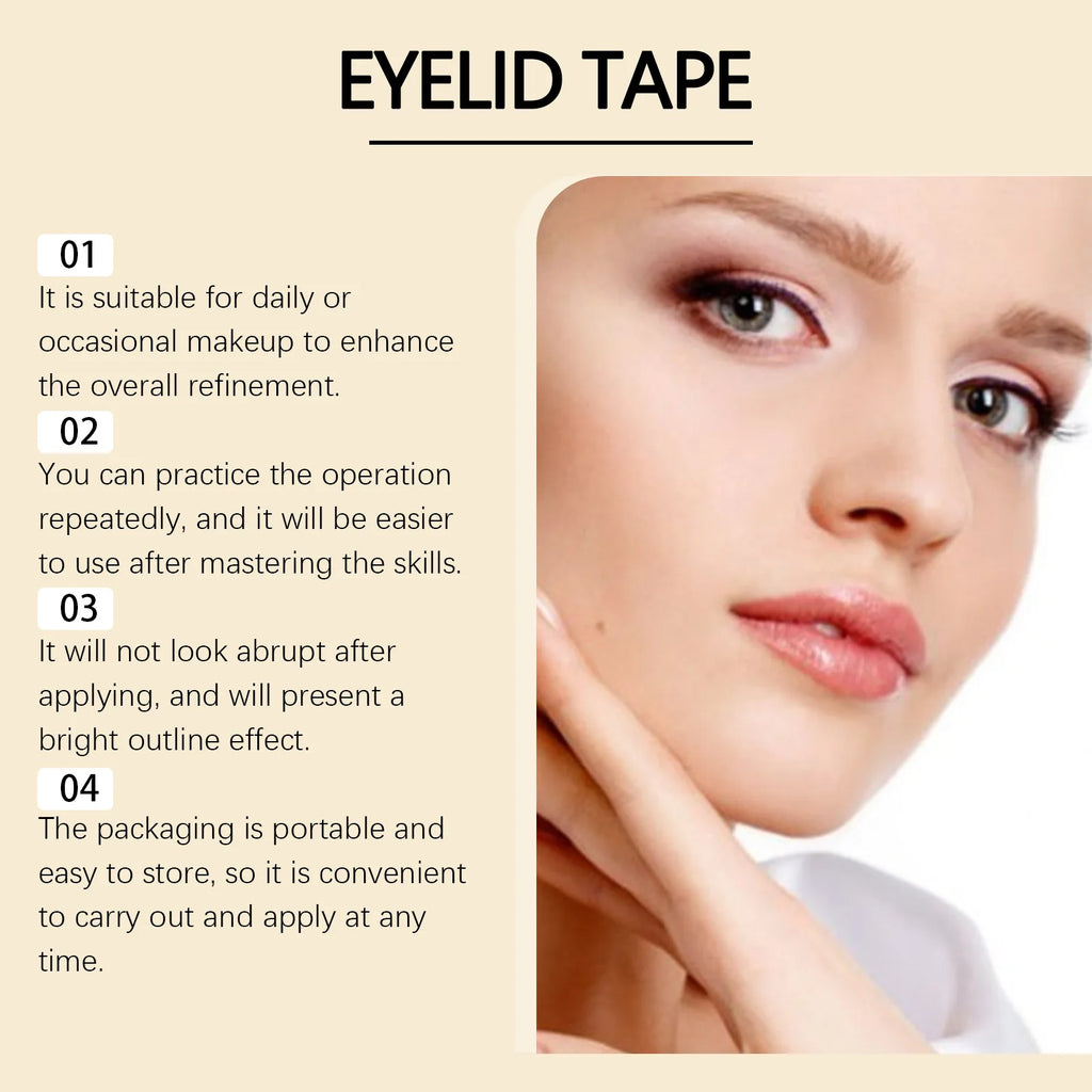 480pcs Invisible Eyelid Tape – Natural Eye Lift Strips Eyelid Lift Tape Oasis Select