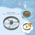 Aquarium Feeding Ring Floating Fish Ring Round Shape Tank Accessories Breeding Tools Fish Tank Floating Feeder For Fish Food Oasis Select Gray
