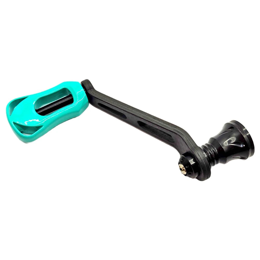70MM Carbon Fiber Knob Single Handle For Daiwa For FUEGO Rocker Arm Handle Screw In Spinnings Reel Replacement Fishing Tools Oasis Select Fluorescent green