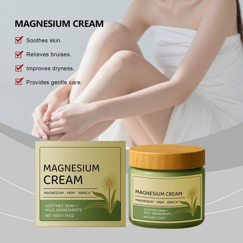 Magnesium Cream – Muscle Relief, Joint Comfort & Sleep Support Magnesium Body Cream Oasis Select
