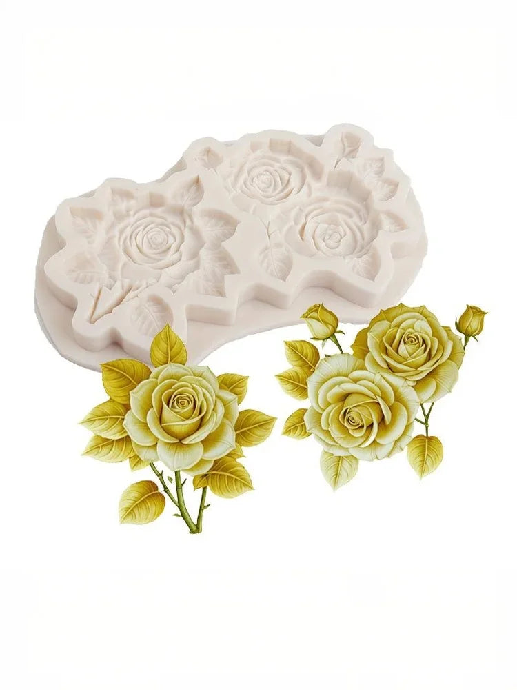 Flowers Leaves Silicone Sugarcraft Mold Chocolate Cupcake Baking Mould Fondant Cake Decorating Tools Oasis Select