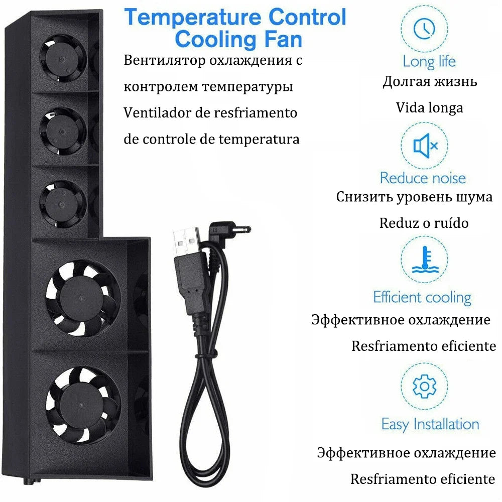 PS4 / PS4 Pro / PS4 Slim Cooling Fan Stand & Console Holder