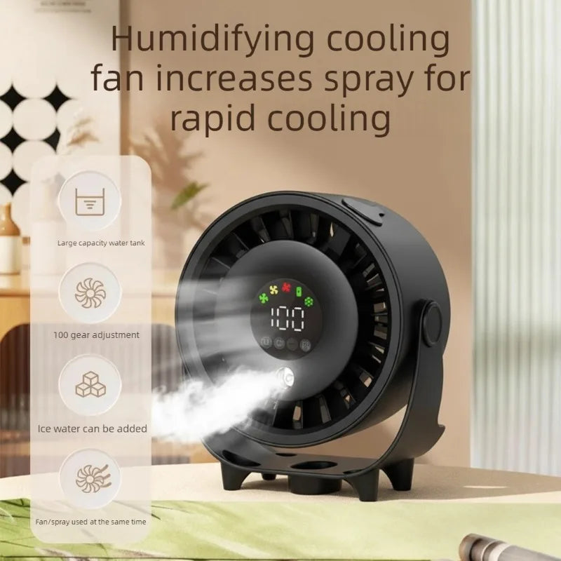 USB Desktop Spray Misting Fan – Wall Mount & Tabletop