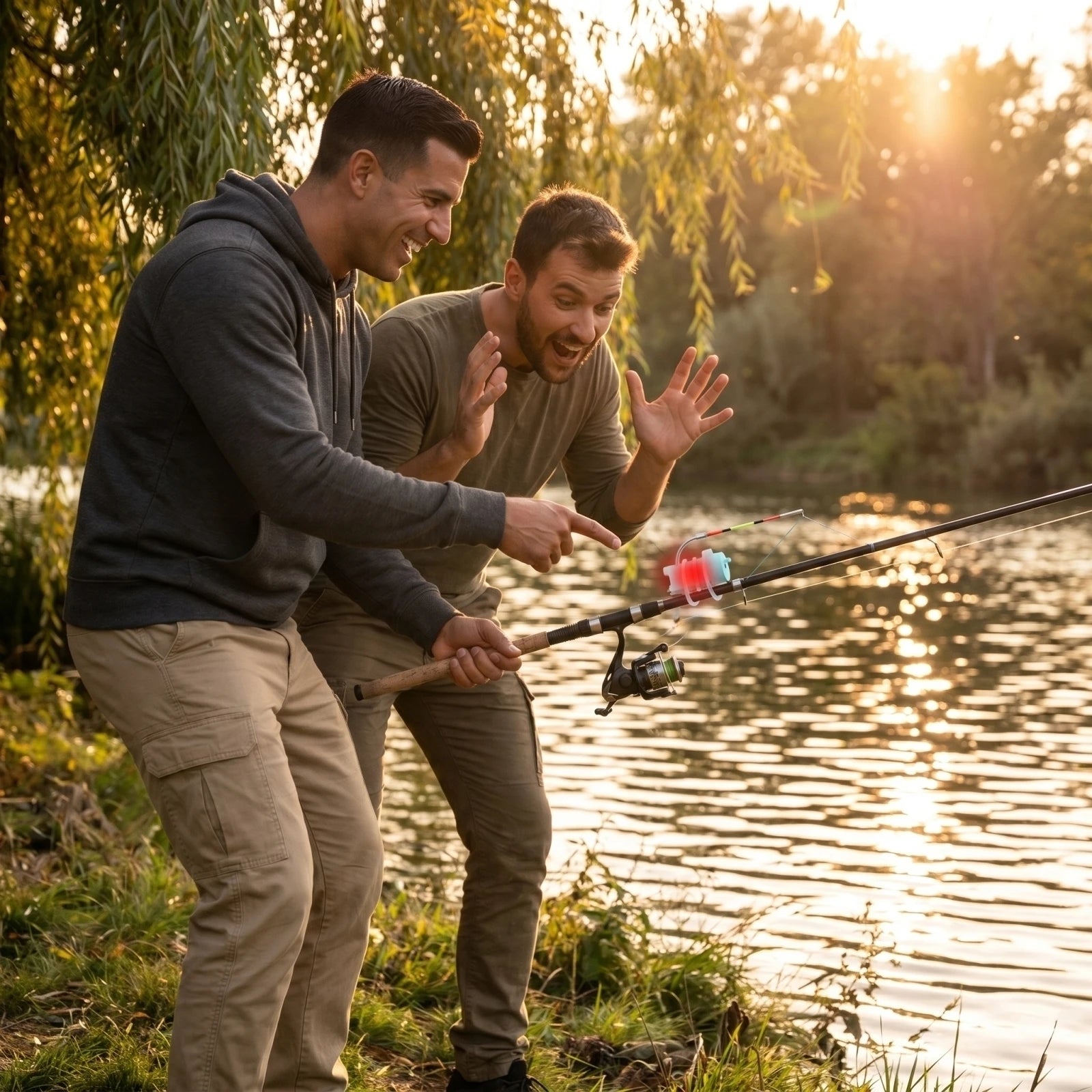NEW! High Sensitivity Fishing Float Alert For Rods, Electronic LED Fishing Sound Alarm, Night Fishing Rod, For Rod Tip Detection Oasis Select