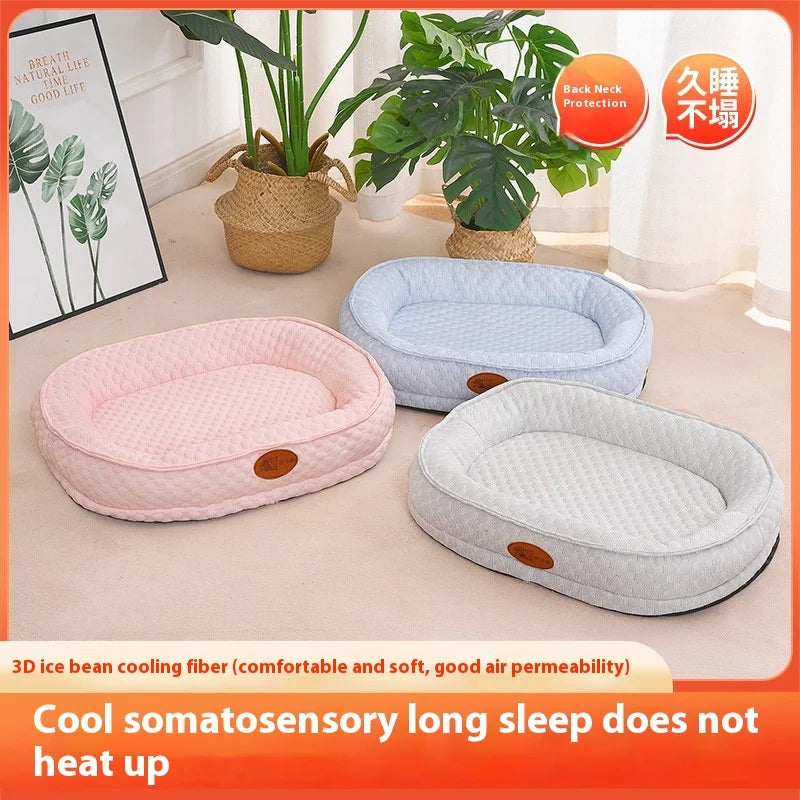 New Spring and Summer All-season Suitable Summer MATS, Pet Beds, Ice Beans, Dog Beds, and Cat Beds Pet Bed Oasis Select