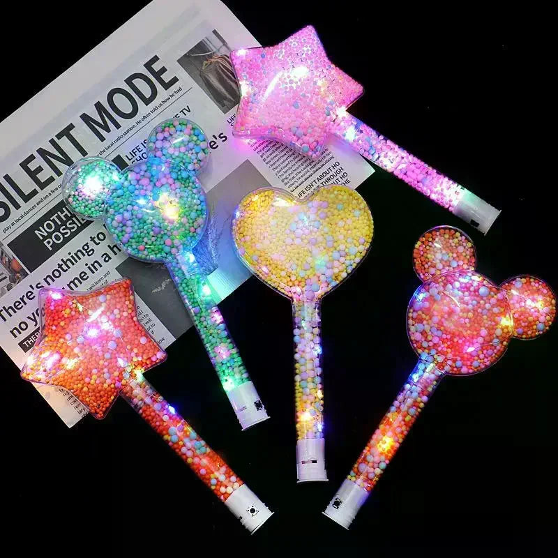 LED Luminous Magic Star Rod Light-up Wand Glow Stick Christmas New Year Party Prop Concert Glowing Stick Birthday Party Supplies Oasis Select